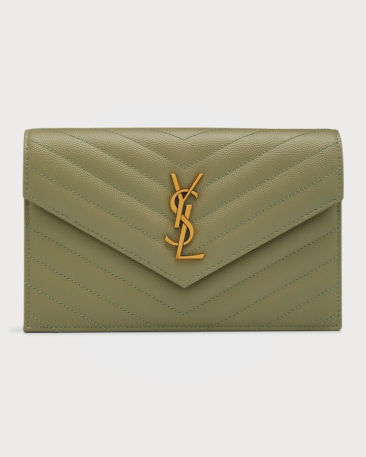 Saint Laurent Envelope Flap Wallet on Chain ShopStyle