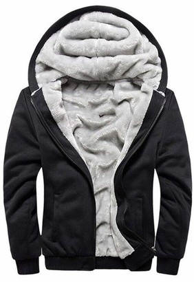 mens fleece lined hoodies