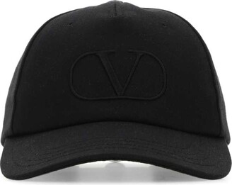 キャップ VALENTINO GARAVANI CHEZ VALENTINO BLACK BASEBALL CAP Valentino Garavani Chez Valentino black baseball cap