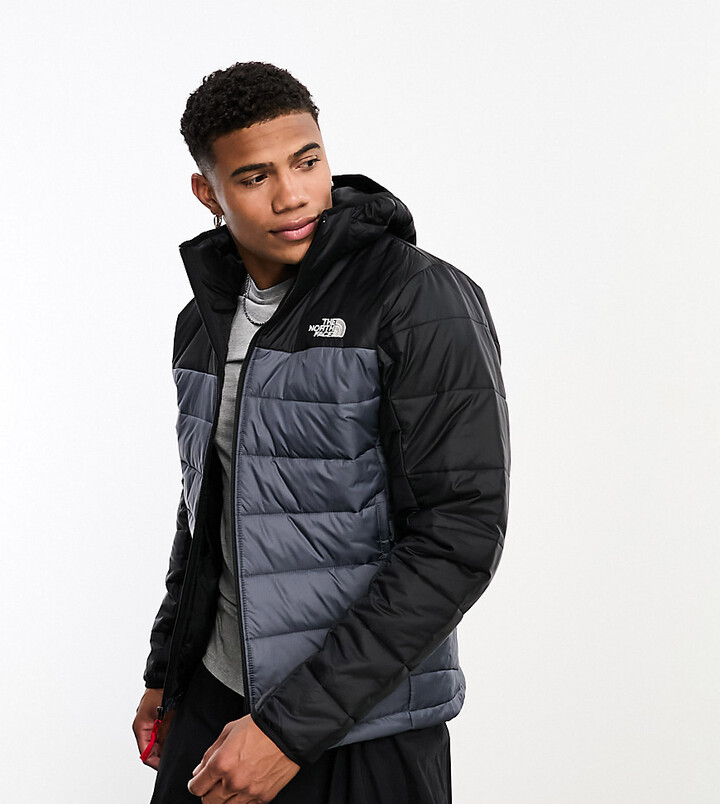 The North Face Synthetic puffer jacket in black and grey Exclusive at ASOS  - ShopStyle