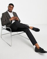 Thumbnail for your product : Bolongaro Trevor skinny suit jacket in navy check