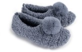Thumbnail for your product : Dora Cosy Pom Ballerina Slippers In Grey