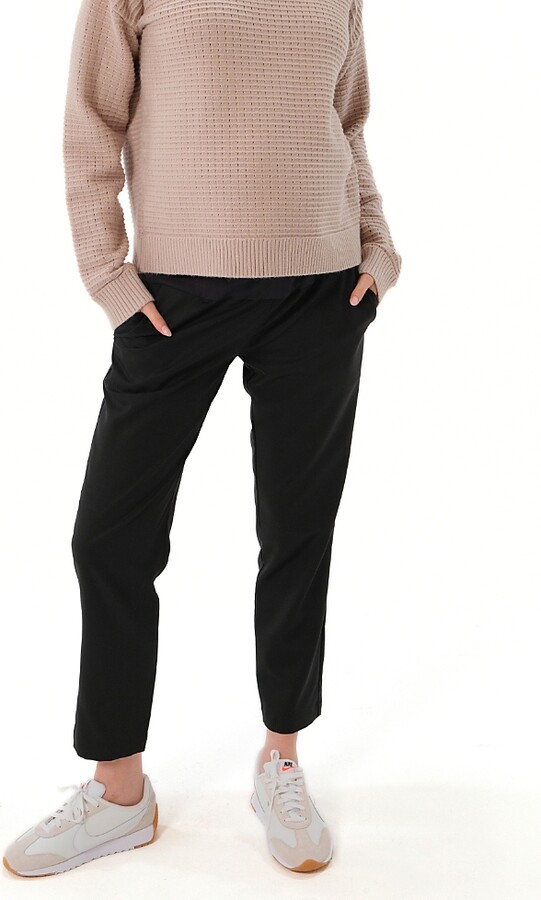 Marion Women's All-Season Wool Under Belly Maternity Dress Pants