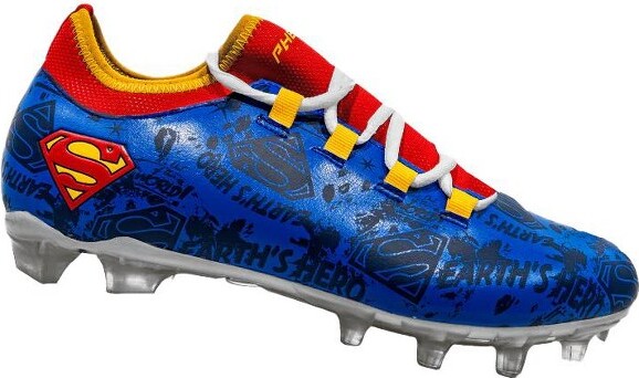 Phenom Elite SupermanFootballCleats-Velocity2.0byPhenomEliteBlue8
