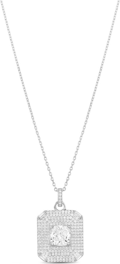 SHYMI Square Medallion Pendant - Silver