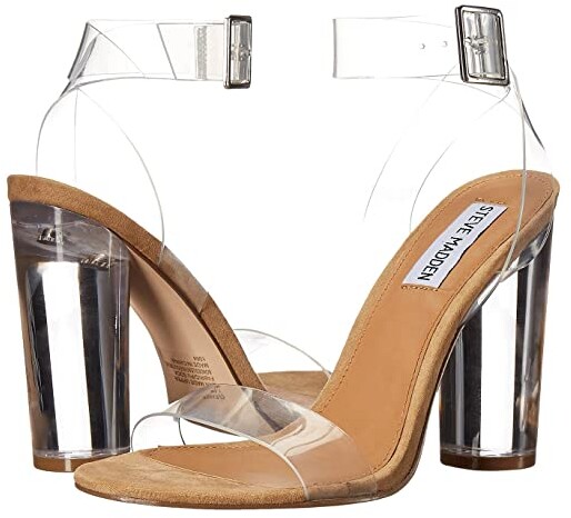 dsw steve madden clear heels