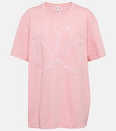Embroidered cotton jersey T-shirt 