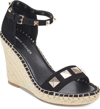 Marc Fisher Knoll Studded Wedge Sandals