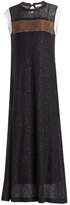 Thumbnail for your product : Brunello Cucinelli Linen & Silk Paillette Maxi Dress