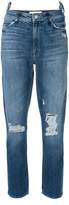Thumbnail for your product : Mother distressed cropped jeans