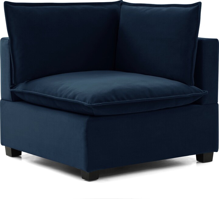 Dunelm Moda Velvet Modular Corner Seat Moda Velvet Navy ShopStyle