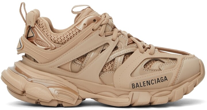 Balenciaga Beige Track Sneakers - ShopStyle
