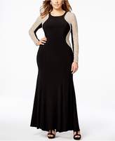 Thumbnail for your product : Xscape Evenings Plus Size Beaded Illusion Hourglass Gown