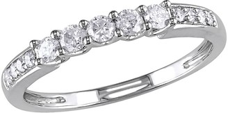 Affinity Diamond Jewelry Affinity 1/3 cttw Diamond Wedding Band, 14K White Gold
