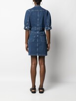Thumbnail for your product : 7 For All Mankind Band-Collar Denim Dress