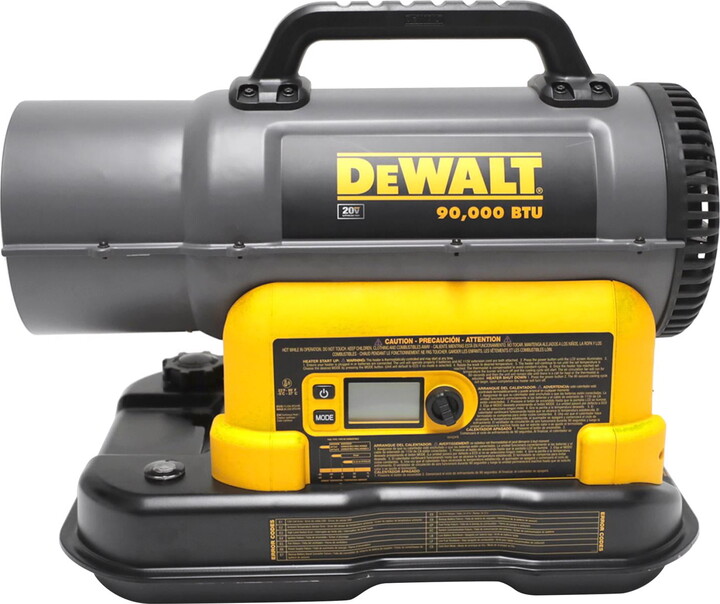 DeWalt 20V Max 90000 Btu/h 1750 sq ft Forced Air Diesel/Kerosene Heater