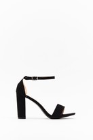 Thumbnail for your product : Nasty Gal Womens In Our Strappy Place Faux Suede Block Heels - Black - 8