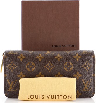Louis Vuitton Zippy Wallet Monogram Macassar XL Brown in Canvas