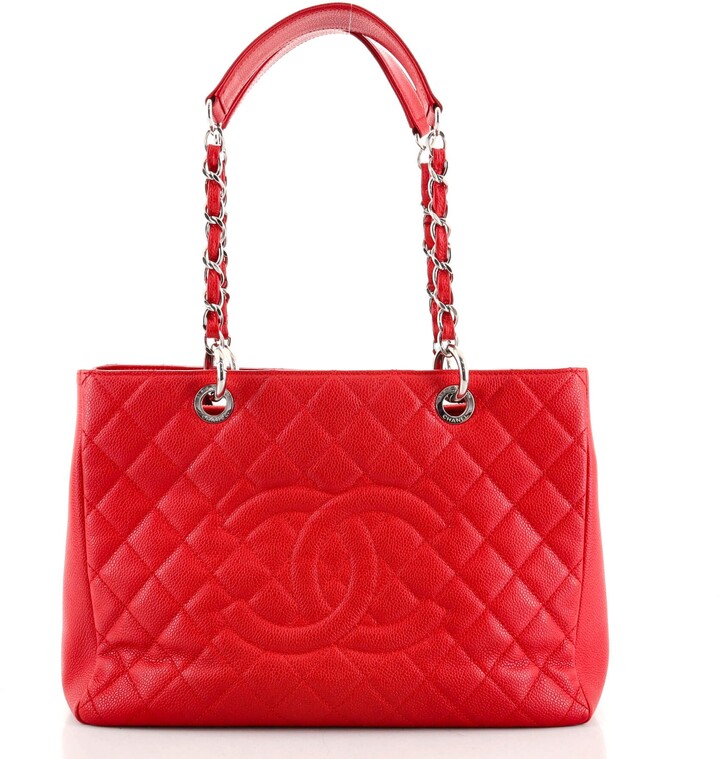 Chanel Grand Shopping Tote Quilted Caviar - ShopStyle