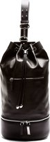 Thumbnail for your product : CNC Costume National Black Leather Cross-Body Bucket Backpack