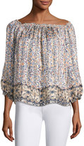 Thumbnail for your product : Joie Bamboo Off-the-Shoulder Striped Blouse