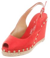 Thumbnail for your product : Castaner Studded Slingback Wedges