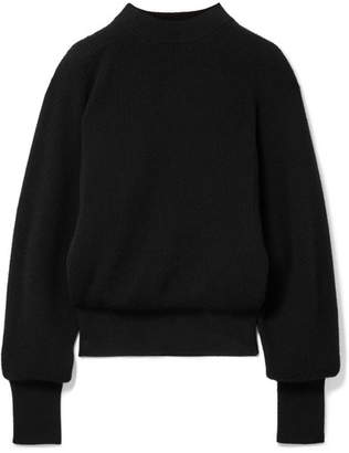 The Row Nix Ribbed Cashmere Sweater - Black