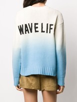 Thumbnail for your product : Alanui Wave Life ombre knit jumper
