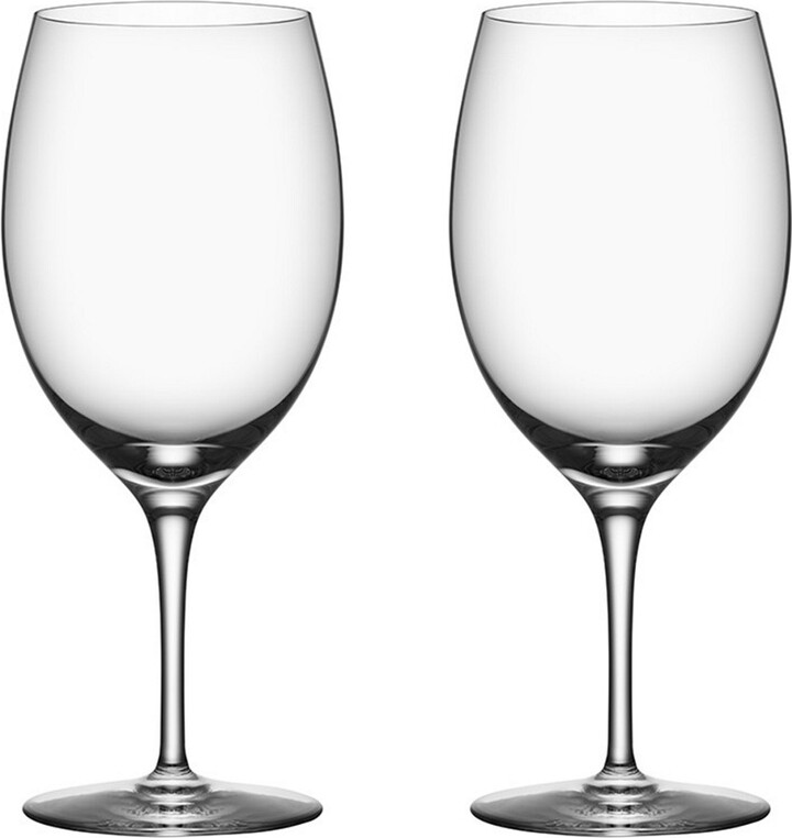 Orrefors Set Of 2 Premier Cabernet Glasses