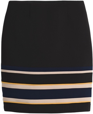 White House Black Market Colorblock Stripe Straight Skirt