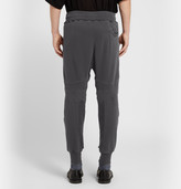 Thumbnail for your product : Haider Ackermann Cropped Grosgrain-Trimmed Cotton-Jersey Sweatpants
