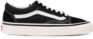 black & white old skool trainers