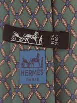 Thumbnail for your product : Hermes Silk Geometric Print Tie