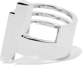 Eddie Borgo Division Rhodium-plated Cubic Zirconia Ring - Silver
