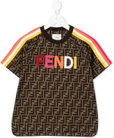 Thumbnail for your product : Fendi Kids Zucca-print logo T-shirt