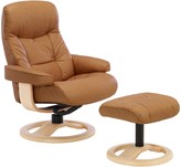 Thumbnail for your product : John Lewis 7733 John Lewis Oslo Swivelling Recliner Armchair and Stools, Natural Base