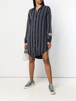 Thumbnail for your product : Barrie Stripe Knitted Shirt Dress