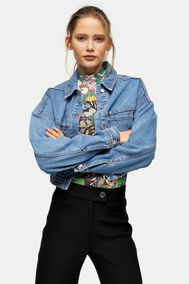 topshop cropped jean jacket
