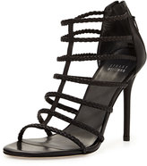 Thumbnail for your product : Stuart Weitzman Truelove Strappy Leather Sandal, Black
