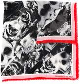 Thumbnail for your product : Alexander McQueen floral skull print scarf