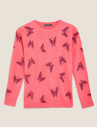 Butterfly Jumper | Shop the worldâs largest collection of fashion | ShopStyle UK