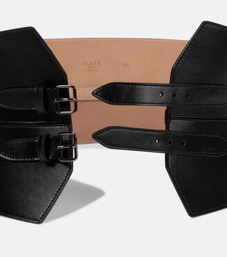 Alaia Leather corset belt
