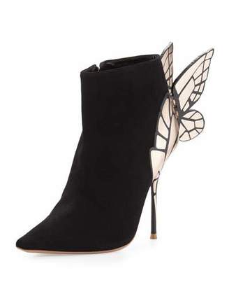 Sophia Webster Chiara 3D Butterfly Wing Boot, Black