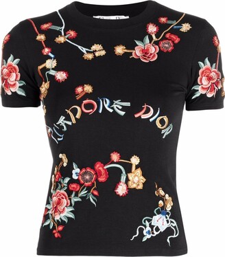 Christian Dior 2002 pre-owned J'adore floral-print T-shirt