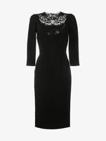 Dolce & Gabbana lace-insert fitted dress