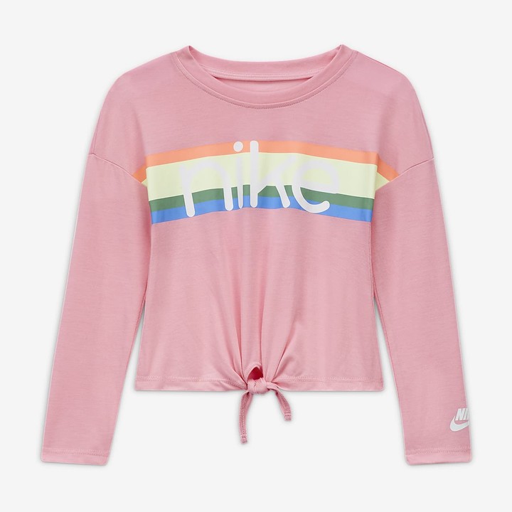 baby pink nike t shirt