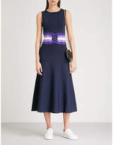 Thumbnail for your product : Sandro Belted stretch-knit midi dress
