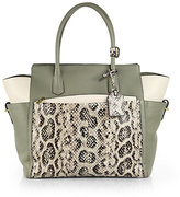 Thumbnail for your product : Reed Krakoff Atlantique Mixed-Media Soft Satchel
