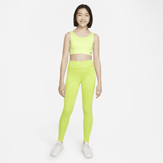Nike Dri-FIT One Luxe Big Kids' (Girls') High-Rise Leggings in Green -  ShopStyle