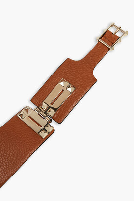 Valentino Rockstud textured-leather belt